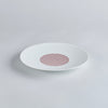 Eiho Porcelain, Seigaiha, Red Plate, 19cm