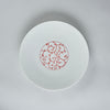 Eiho Porcelain, Arabesque, Red Plate, 19cm