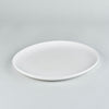 224 Porcelain Uzra Oval Plate L, White, 245 x 215 x 18.5mm