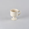 Yoshida Beadedfoot Coffee Cup, antique white, D8.5cm x H9.5cm