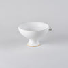 Matte White Soup Bowl with High Feet, 12.4cm x 13.8cm x H7.2cm, 190cc, Design by Kuroki San