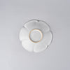 White Glaze Cloud Flower Small Bowl V1, 14cm x 14cm x H2.8cm, Design by Kuroki San