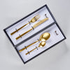 MEPRA FIRENZE ICE ORO CUTLERY SET 24 PCS