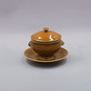 Lion Truffle Bowl with Lid and Saucer, 16cm x H12cm