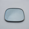 Square Large Plate, Smokey Blue, 25.4cm x 25.4cm x 1.5cm, Design by Anita Le Grelle